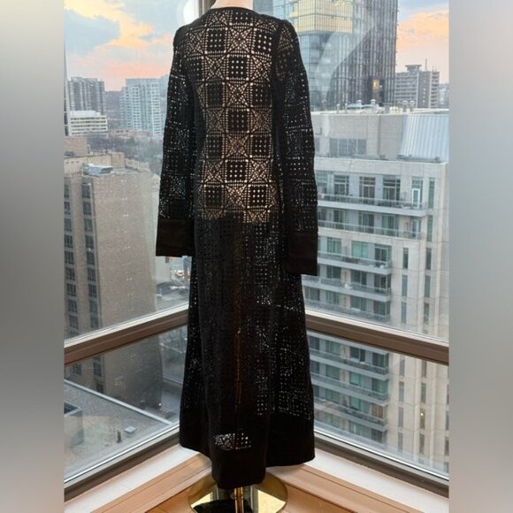 🆕 SIR THE LABEL 🧿 NWOT Rayure Long Sleeve Crochet Maxi Dress, Sz 2 US 6 - Picture 6 of 15